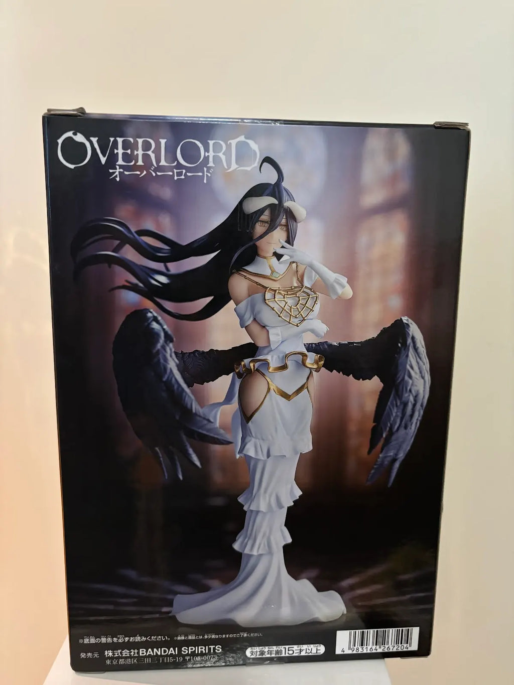 Albedo Overlord Figur – Weiße Hörner & Schwarze Flügel