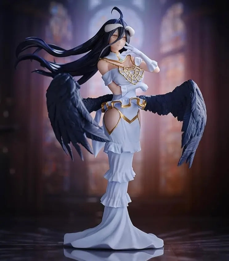 Albedo Overlord Figur – Weiße Hörner & Schwarze Flügel