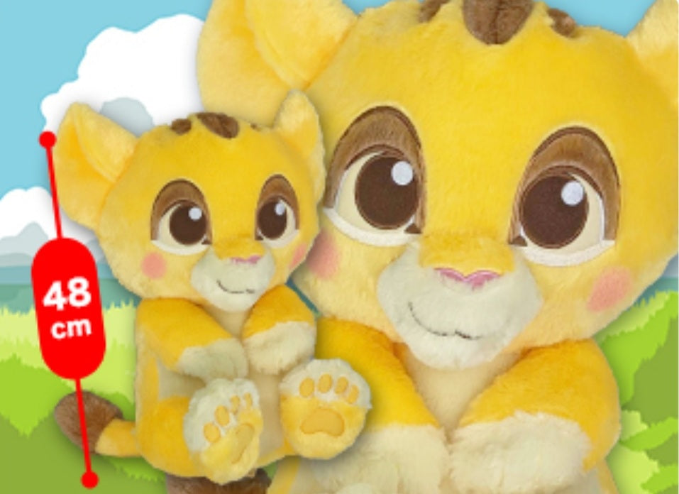Disney Japan Lion King Simba Big Plush SEGA