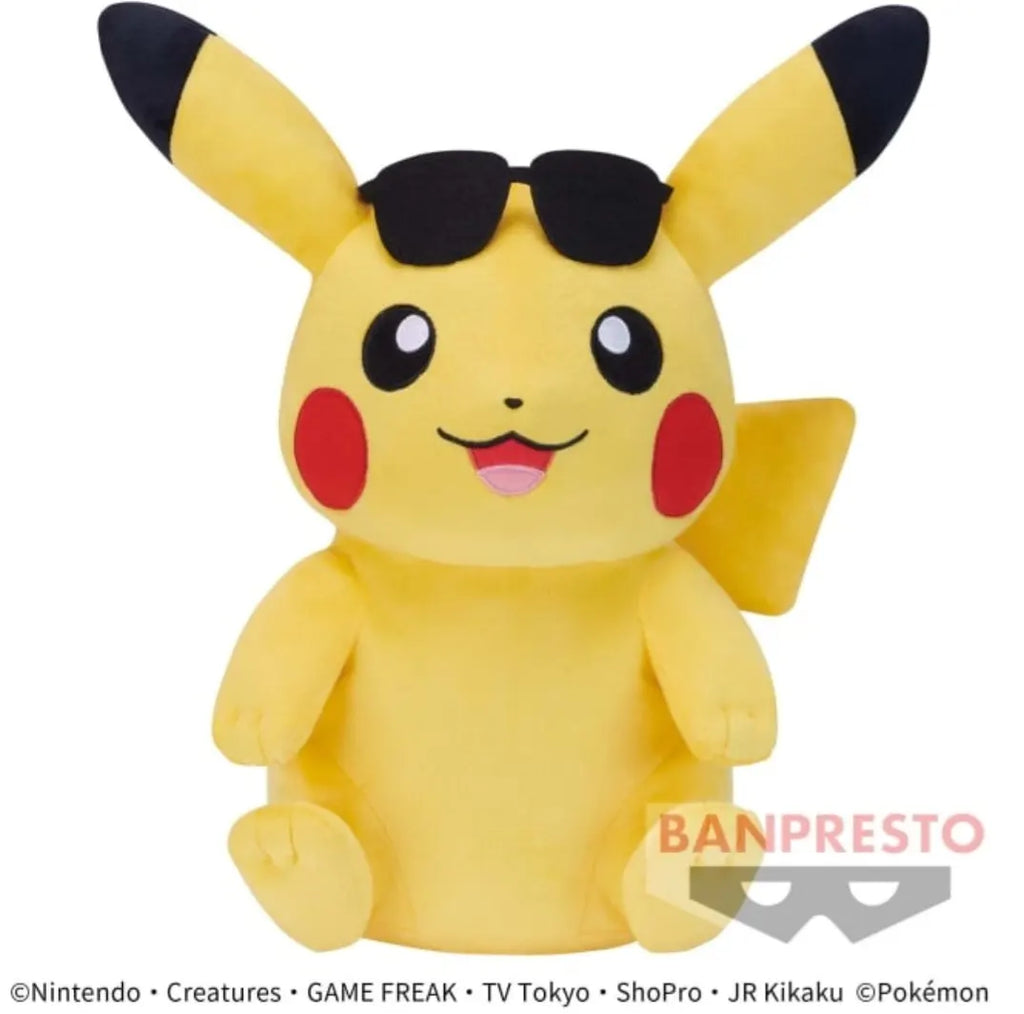 Pokemon PIkachu Sunglasses Big Plush Banpresto
